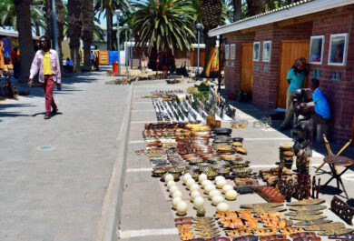 Street market in Swakopmund, Namibia